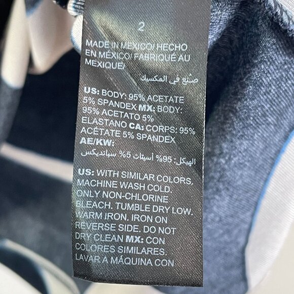 Chicos Travelers Womens 12/14 Floral Tunic Top Slinky Stretch Knit Shirt V Neck - Picture 5 of 10